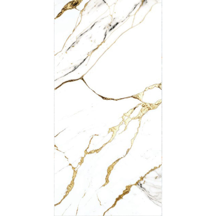 ( طلب مسبق )  بورسلين بورسيلوكس P 3024 وايت فرز اول 60 × 120 سم لامع