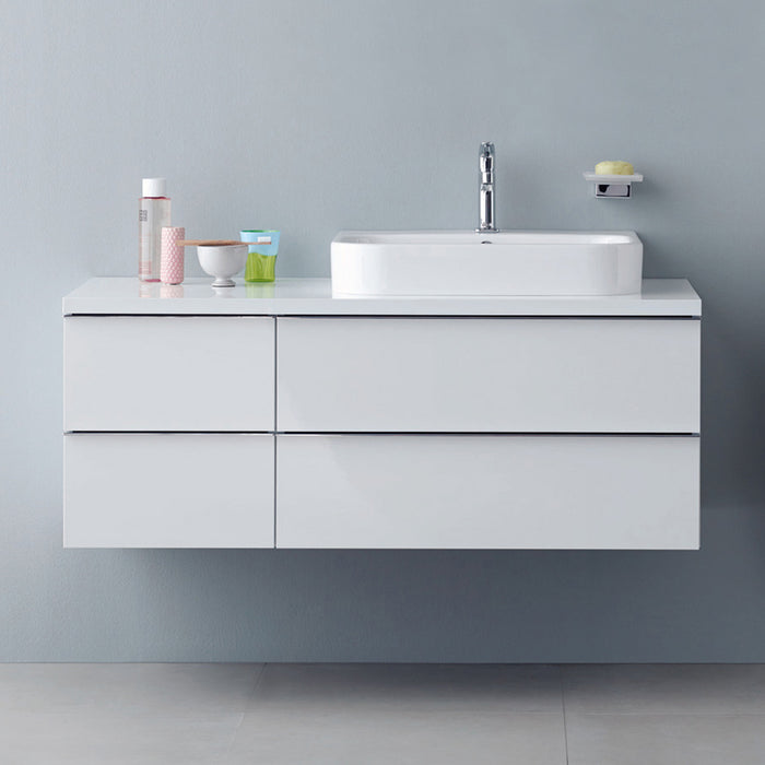 ( طلب مسبق )  حوض وحدة موبيليا ديورافيت هابي دي 2 ابيض 60 سم 2318600000