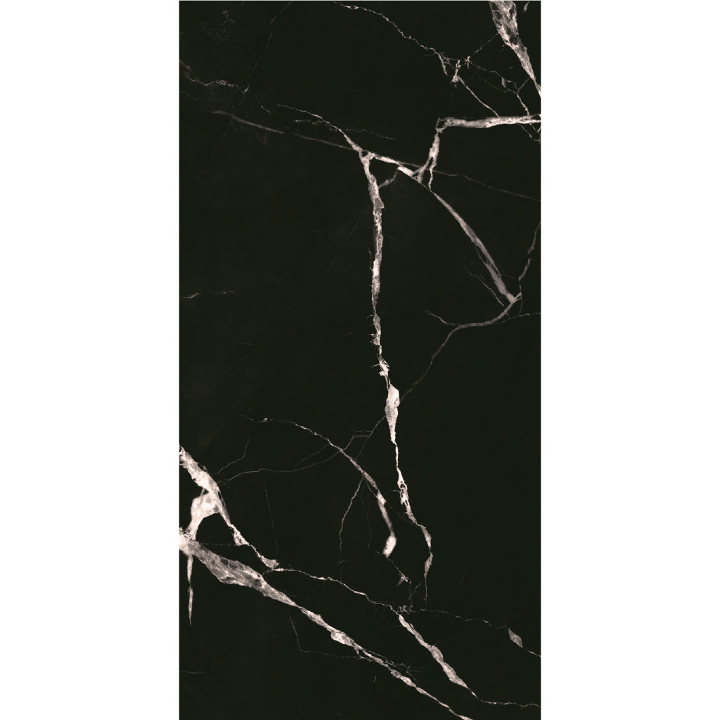 ( طلب مسبق )  بورسلين بورسيلوكس P 3058 بلاك فرز ثاني 60 × 120 سم لامع