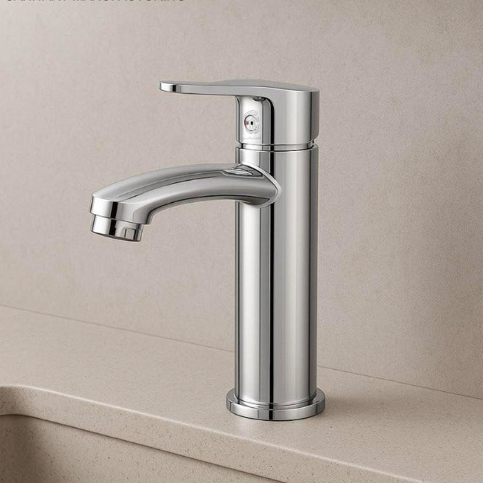 خلاط حوض وسط سفنكس عبده حنفية ساير S7 كروم 19 سم