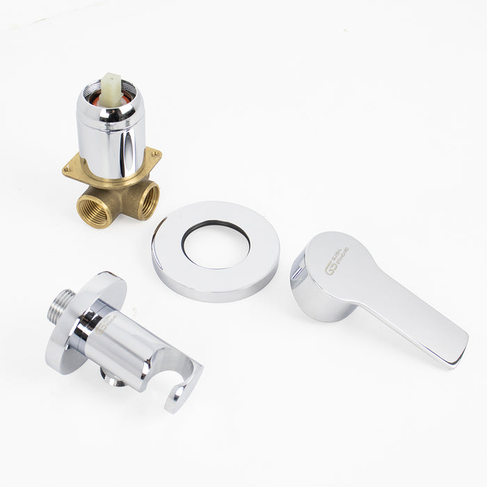 خلاط شطاف دفن جلوبال ستاندرد سكاي GSL 3801 CP كروم جسم الدفن بالوش شامل كوع مخرج دفن