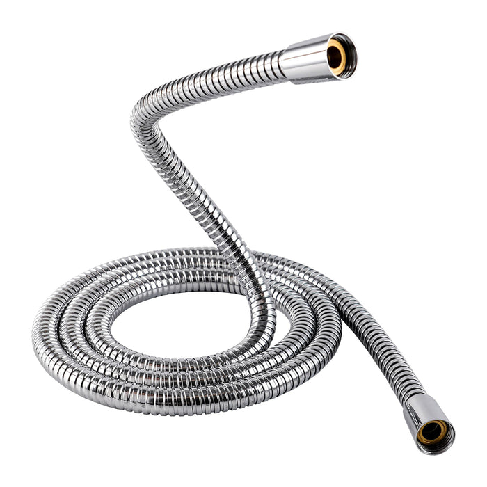 مجموعة سماعة ياسمين مربع كروم خرطوم 150 سم وعلاقة ومجموعة التثبيت