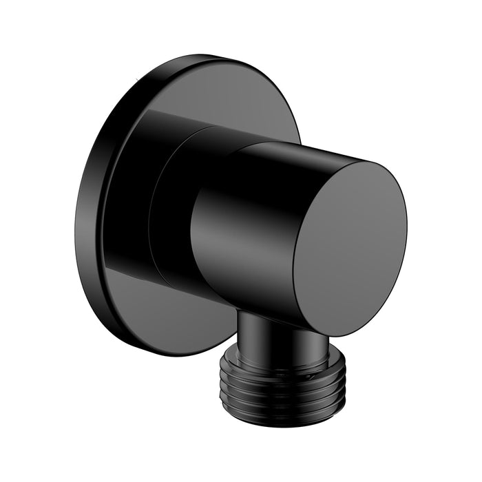 كوع مخرج دفن لوتز 13030301 اسود دائري بالوش ½ بوصة مستورد صناعة ألماني