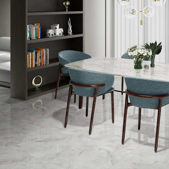 ( طلب مسبق )  سيراميك ارضيات قطع ليزر كليوباترا الدورادو وايت فرز اول 60 × 60 سم