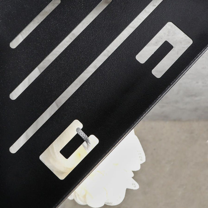 طقم رف ركنة بانيوكس CO-03-01S اسود 2 دور استانلس ستيل 304