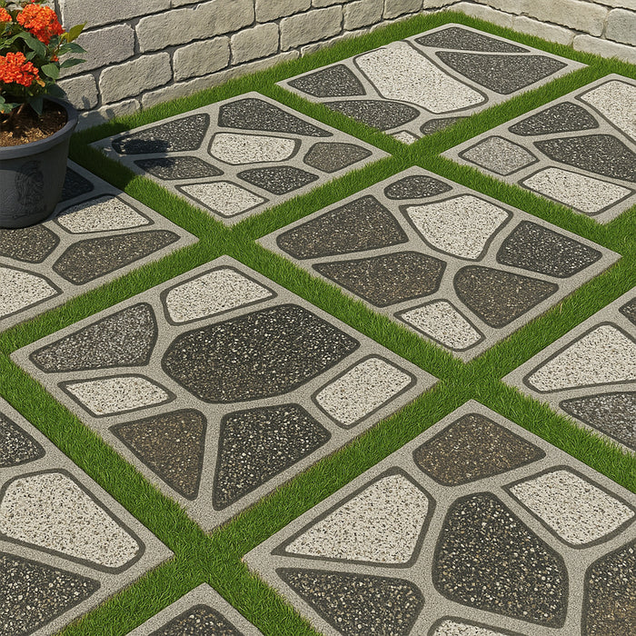 سيراميك ارضيات اوت دور لينتو نايس دروبس جراي فرز اول 52 × 52 سم