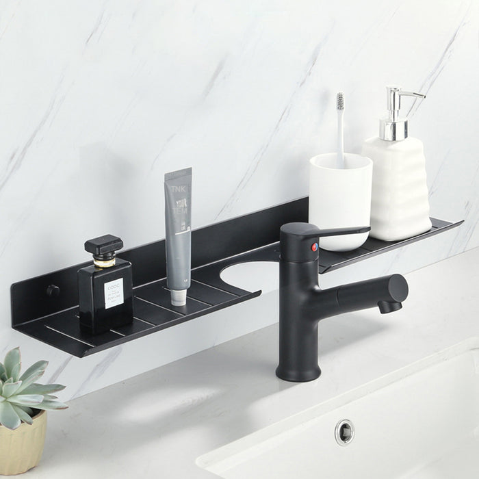 رف حوض حمام بانيوكس SH50-01-01S اسود استانلس ستيل 304