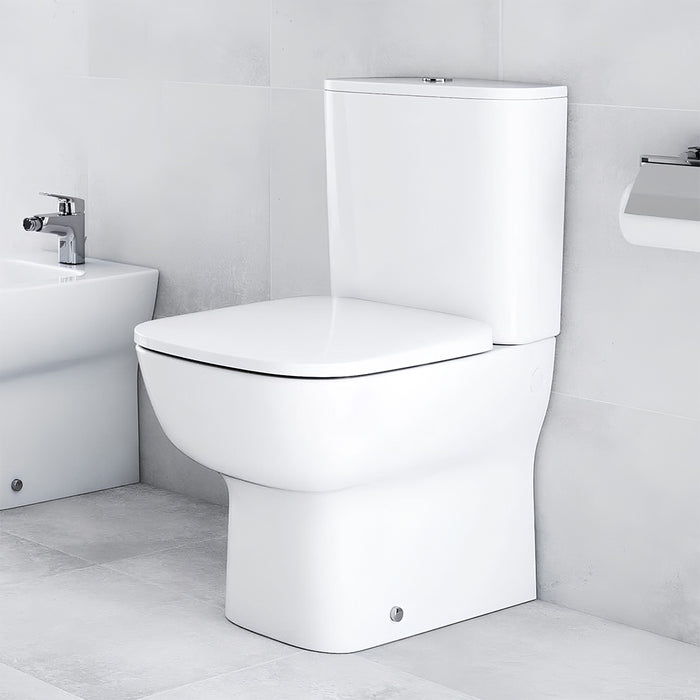 ( طلب مسبق )  مرحاض ملاصق للحائط ايديال ستاندرد نيو ايسيدرا G 282101 ابيض بالسيديلي والشطاف الداخلي والخزان بالعدة ومجموعة التثبيت