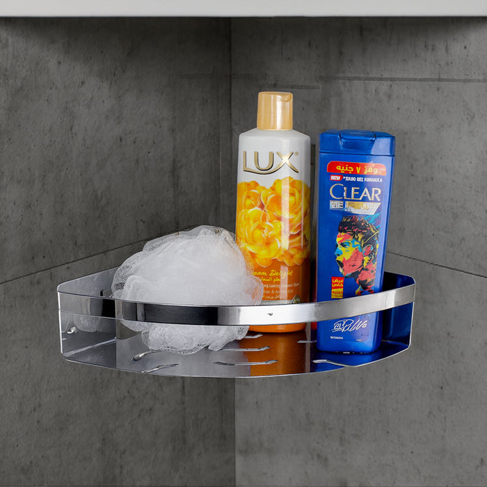 رف ركنة بانيوكس CO-02-02S كروم استانلس ستيل 304