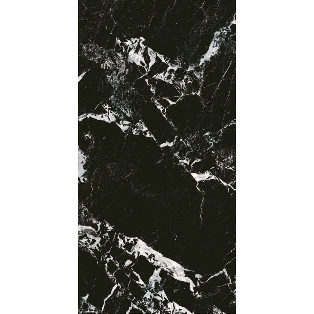 ( طلب مسبق )  بورسلين بورسيلوكس P 3057 بلاك فرز اول 60 × 120 سم لامع