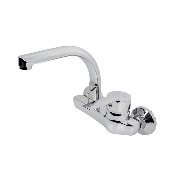 خلاط مطبخ حائطي فوكس جلوب سبيكترا SP 06 كروم قنطرة علوية 22 سم