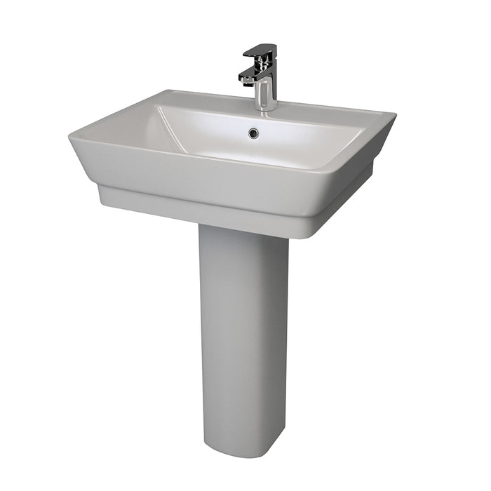 ( طلب مسبق )  حوض بالعامود الطويل ليسيكو تريند FS1RT01B ابيض 60 سم