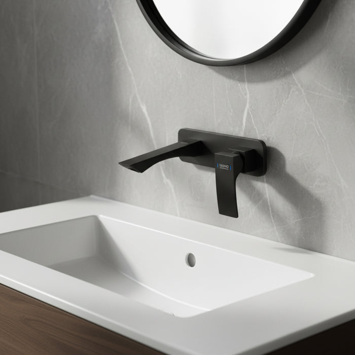 خلاط حوض دفن جواد سنترينو SAN 00330 B اسود جسم الدفن بالوش والمقبض