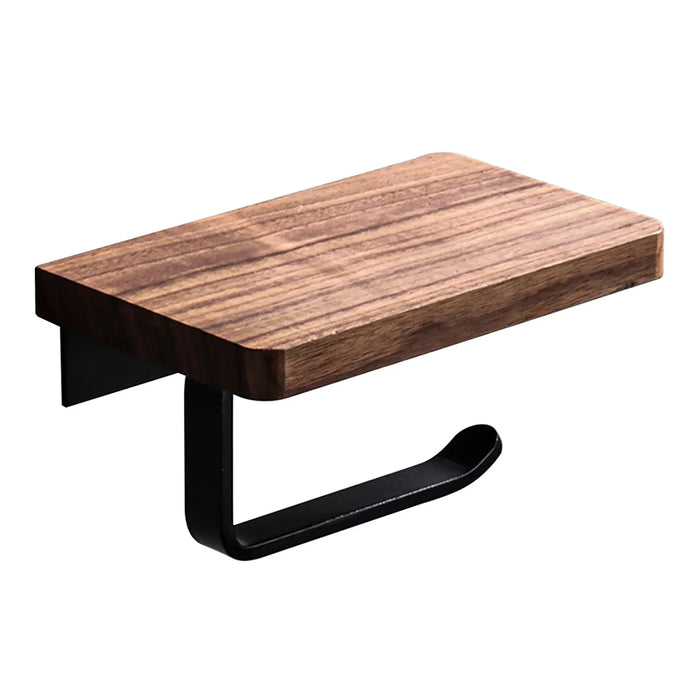 وراقة برف بانيوكس WO-01-01S اسود رف خشب مع استانلس ستيل 304