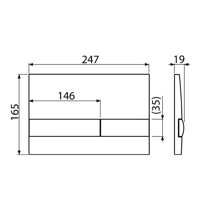 ( طلب مسبق )  خزان دفن شاسية كامل فيلروي اند بوخ في كونكت 92124400 بالوش الأسود المط الدائري سُمك الخزان 12.5 سم
