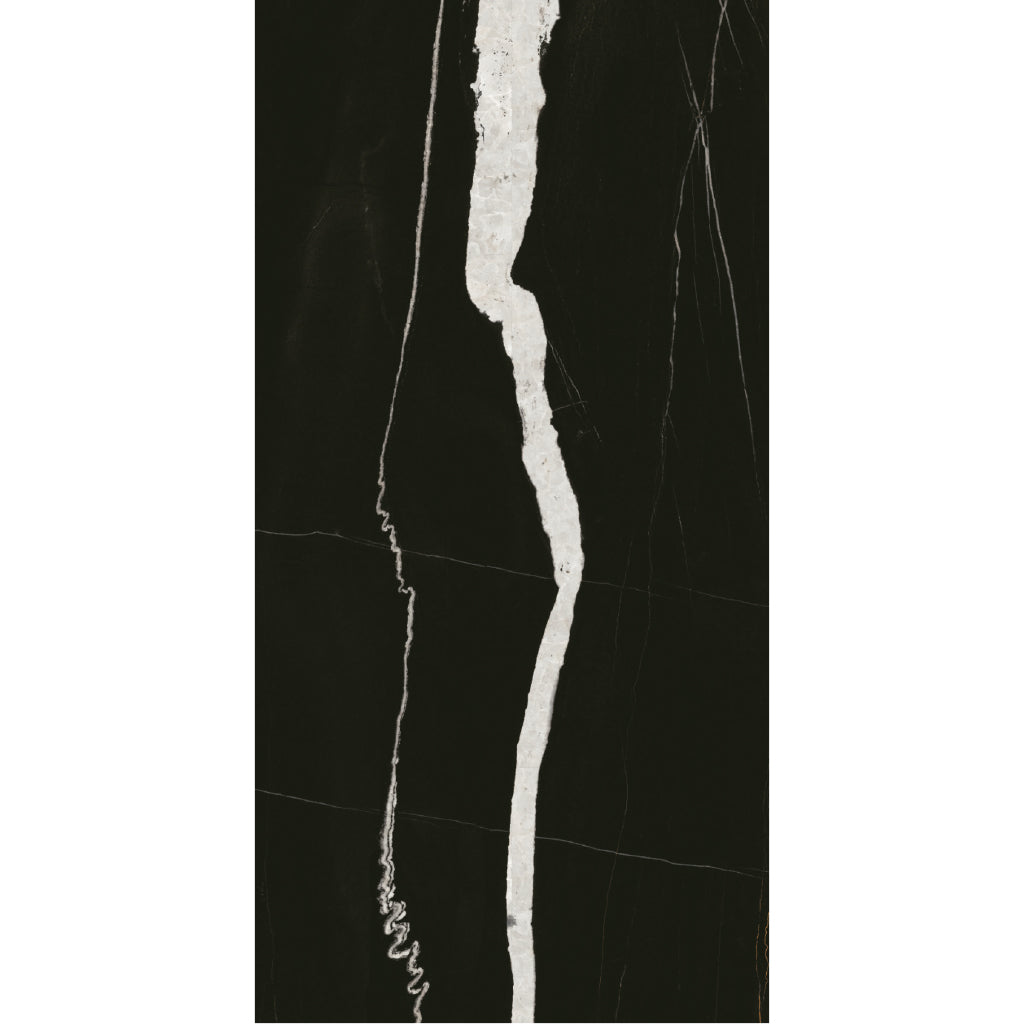 ( طلب مسبق )  بورسلين بورسيلوكس P 3056 بلاك فرز ثاني 60 × 120 سم لامع