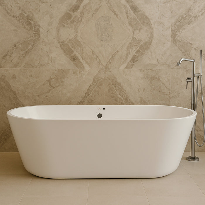 ( طلب مسبق )  بانيو سيملس ريد سي حابي 170 × 80 سم برجامون قطعة واحدة