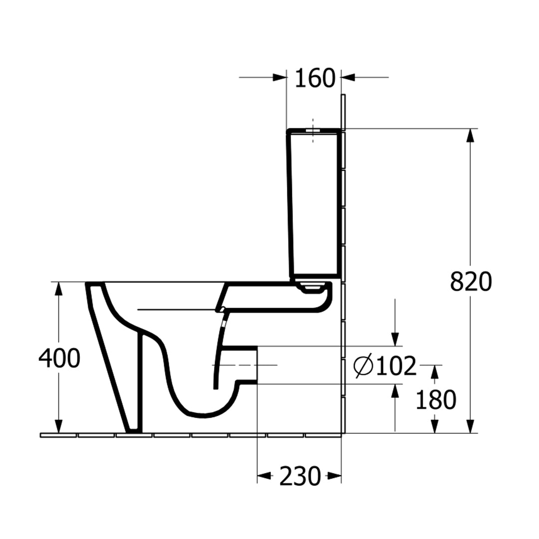 ( طلب مسبق )  مرحاض ملاصق للحائط فيلروي اند بوخ سبواي 5C34T301 ابيض لامع ريمليس بالسيديلي ذاتي الغلق والخزان بالعدة والمقبض والشطاف الداخلي ومجموعة التثبيت