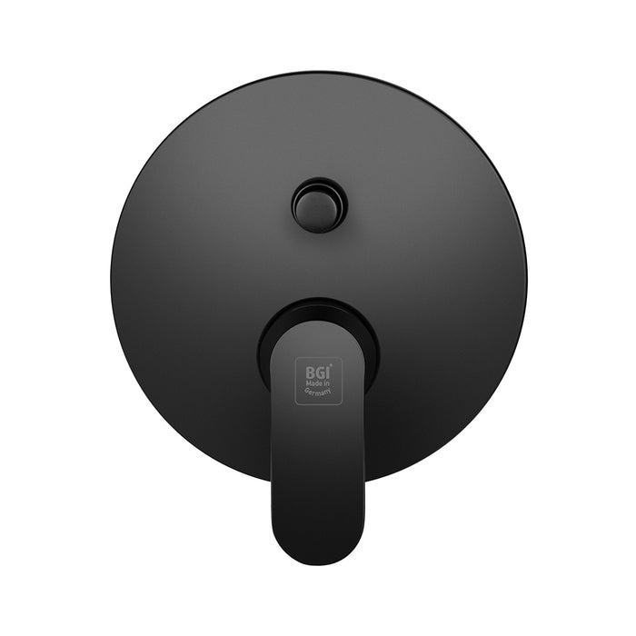 ( طلب مسبق )  خلاط بانيو دفن BGI ايكو بلس 1016 B اسود مط 2 مخرج جسم الدفن بالوش والمقبض والمحول مستورد صناعة ألماني