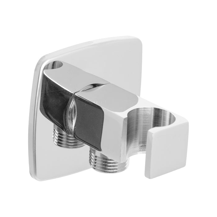 كوع مخرج دفن مورافيا كروم مربع بحامل للسماعة جانبي بالوش