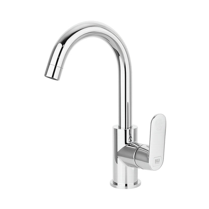 خلاط حوض وسط BGI ايكو بلس 1017 C كروم ارتفاع 28 سم مستورد صناعة ألماني