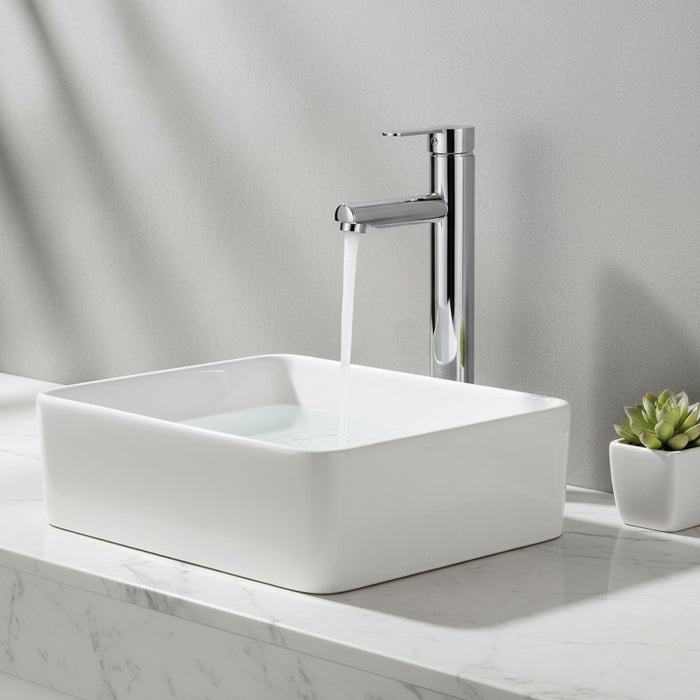 خلاط حوض عالي لوجانو LG 300 C كروم ارتفاع 40 سم