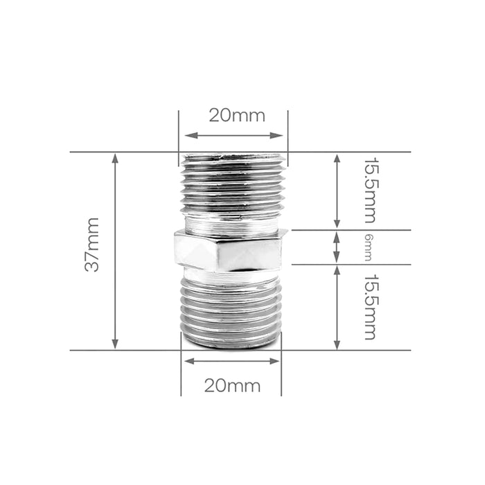 نبل بريمو نحاس ½ × ½ بوصة كروم