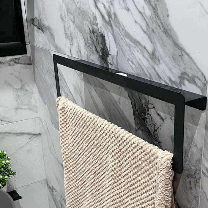 فواطة مستطيلة برف بانيوكس F2-01-01S اسود 56 سم استانلس ستيل 304