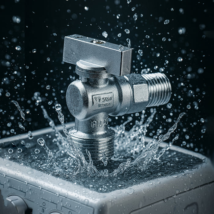 ( طلب مسبق )  حنفية غسالة سمارت هوم 353099960 مقاس ½ × ¾ بوصة نصف لفة قلب بلية