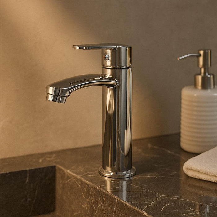 خلاط حوض وسط سفنكس عبده حنفية ساير S7 كروم 19 سم