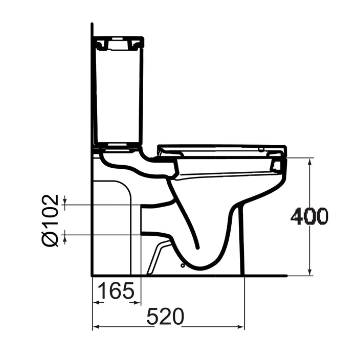 ( طلب مسبق )  مرحاض ايديال ستاندرد بلايا G 4922 برجامون الصرف S بالسيديلي ذاتي الغلق والخزان بالعدة والشطاف الداخلي ومجموعة التثبيت