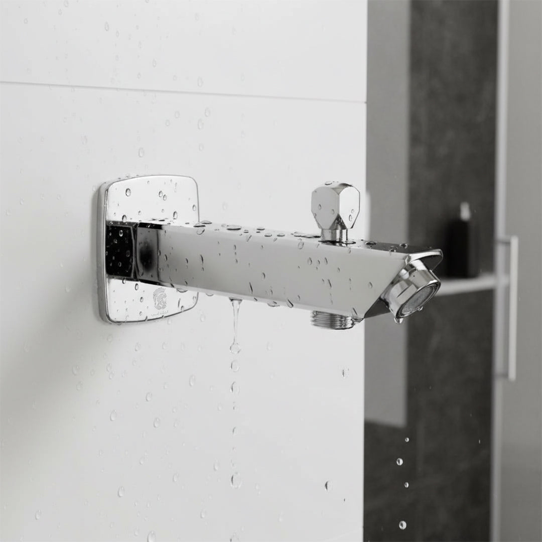 مخرج دفن سفلي مورافيا مربع LG 401 C كروم 16 سم بالمحول بالوش