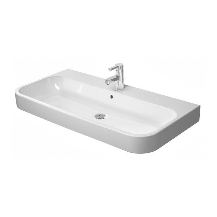 ( طلب مسبق )  حوض وحدة موبيليا ديورافيت هابي دي 2 ابيض 100 سم 2318100000