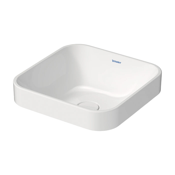 ( طلب مسبق )  حوض ساقط رخامة ديورافيت هابي دي 2 بلس 40 سم 2359400000 اللون ابيض