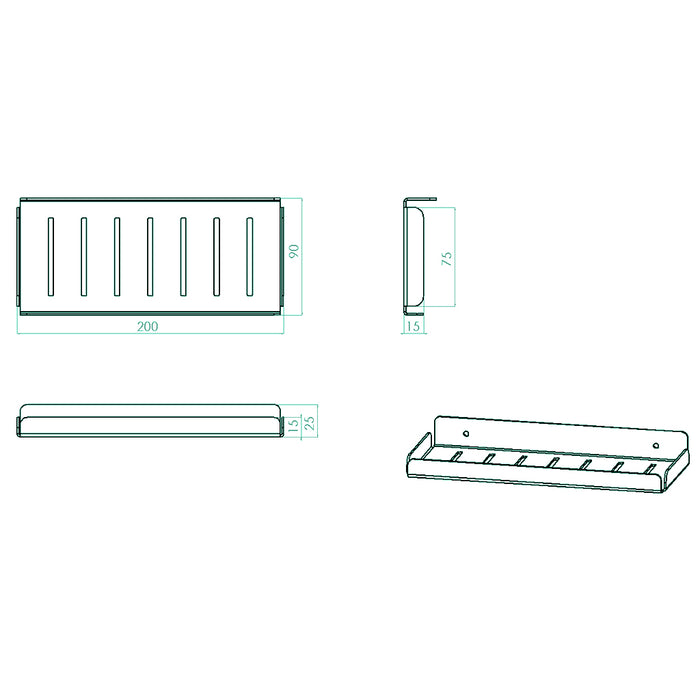 صبانة بانيو بانيوكس SOH-03-01S اسود استانلس ستيل 304