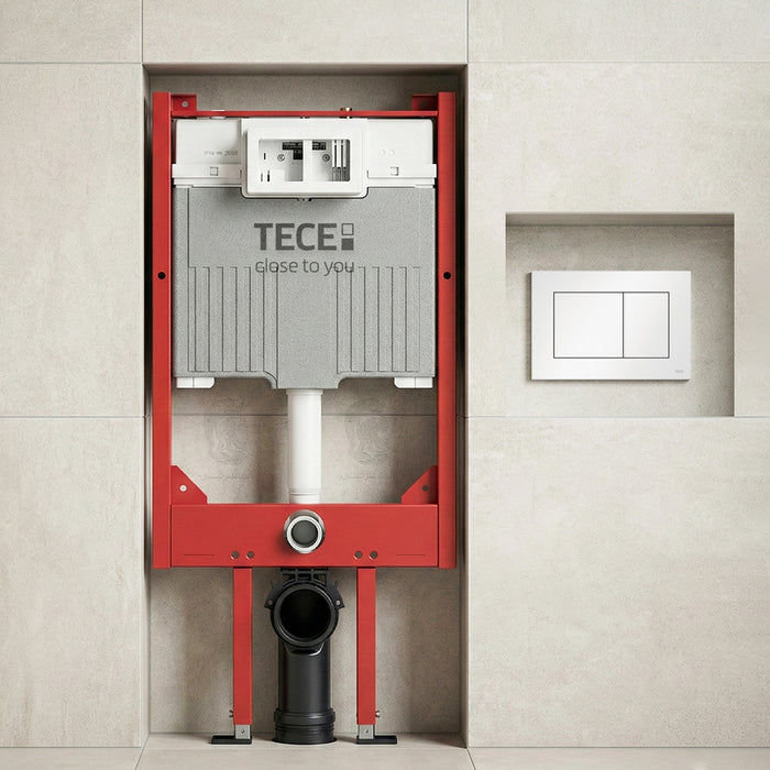 ( طلب مسبق )  خزان دفن شاسية كامل تيسي 9400551 بالوش المربع كروم سُمك الخزان 8 سم ضمان 10 سنوات