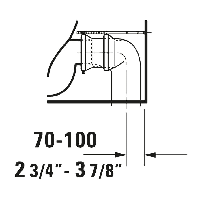 مرحاض ملاصق ديورافيت هابي دي 2 ابيض 2134490075 بالسيديلي ذاتي الغلق والشطاف الداخلي والخزان بالعدة وطقم التثبيت