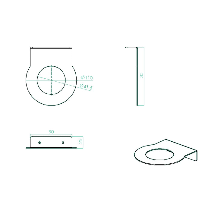 صبانة بانيوكس SOH-01-02S كروم استانلس ستيل 304