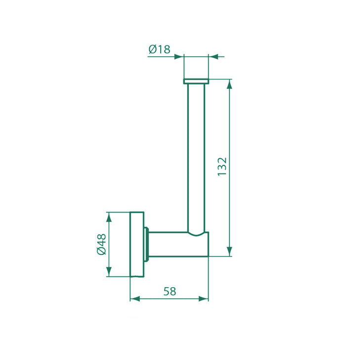 ( طلب مسبق )  وراقة عامودي أيديال ستاندرد A 9132 AA كروم