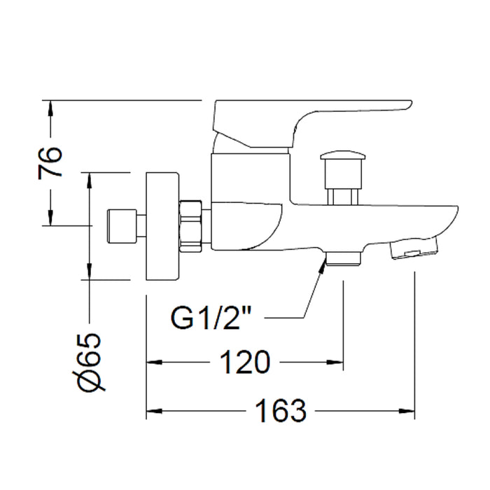 خلاط بانيو جينيبري كورال 64100324566 كروم بالمحول منتج مستورد صناعة اسباني