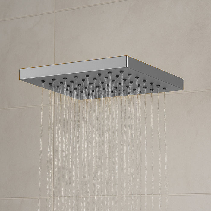 طاسة دش بلازا P SH20C كروم 20 × 20 سم مربعة