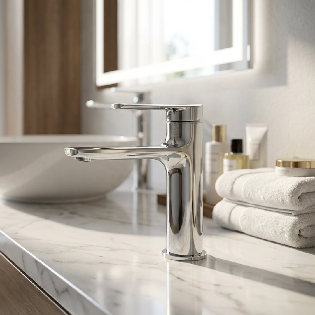 خلاط حوض فوريو EW 09 C كروم ارتفاع 16 سم