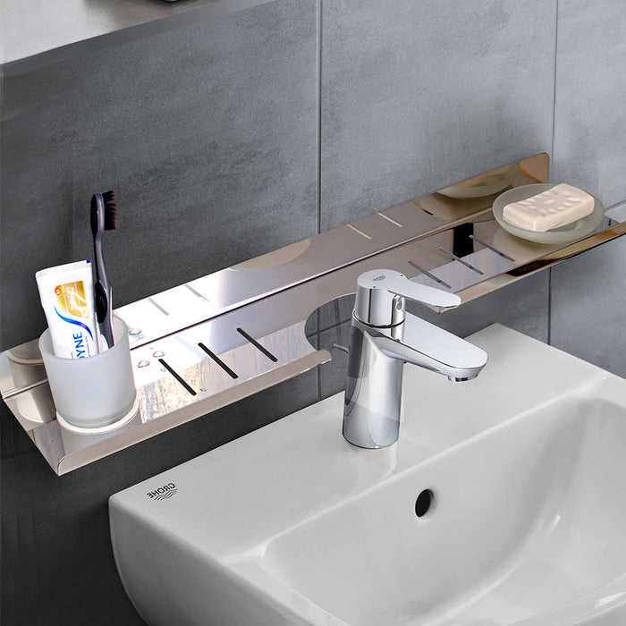 رف حوض بانيوكس SH-04-02S كروم 60 سم استانلس ستيل 304