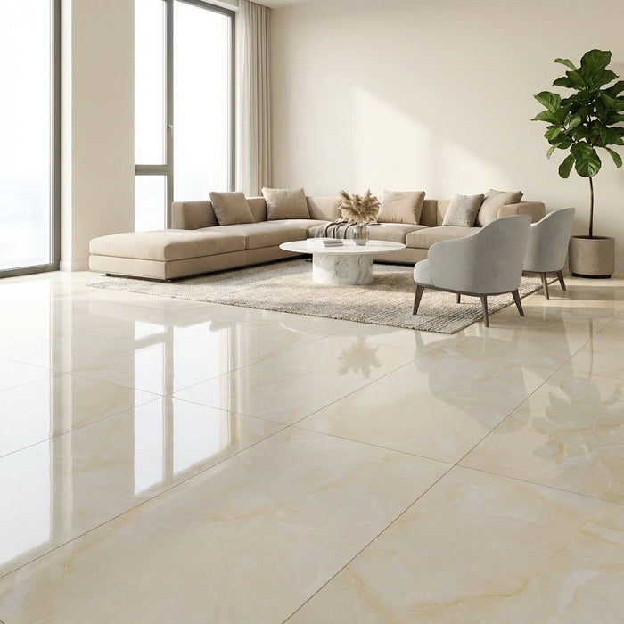 بورسلين سعودي فوجيان JD P 015 فرز اول 60 × 120 سم لامع