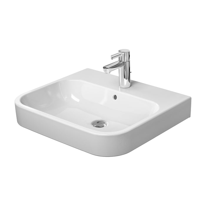 ( طلب مسبق )  حوض وحدة موبيليا ديورافيت هابي دي 2 ابيض 60 سم 2318600000