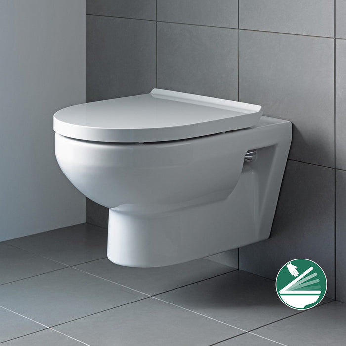 مرحاض معلق ديورافيت نمبر وان 2562490075 اللون ابيض بالسيديلي ذاتي الغلق والشطاف الداخلي