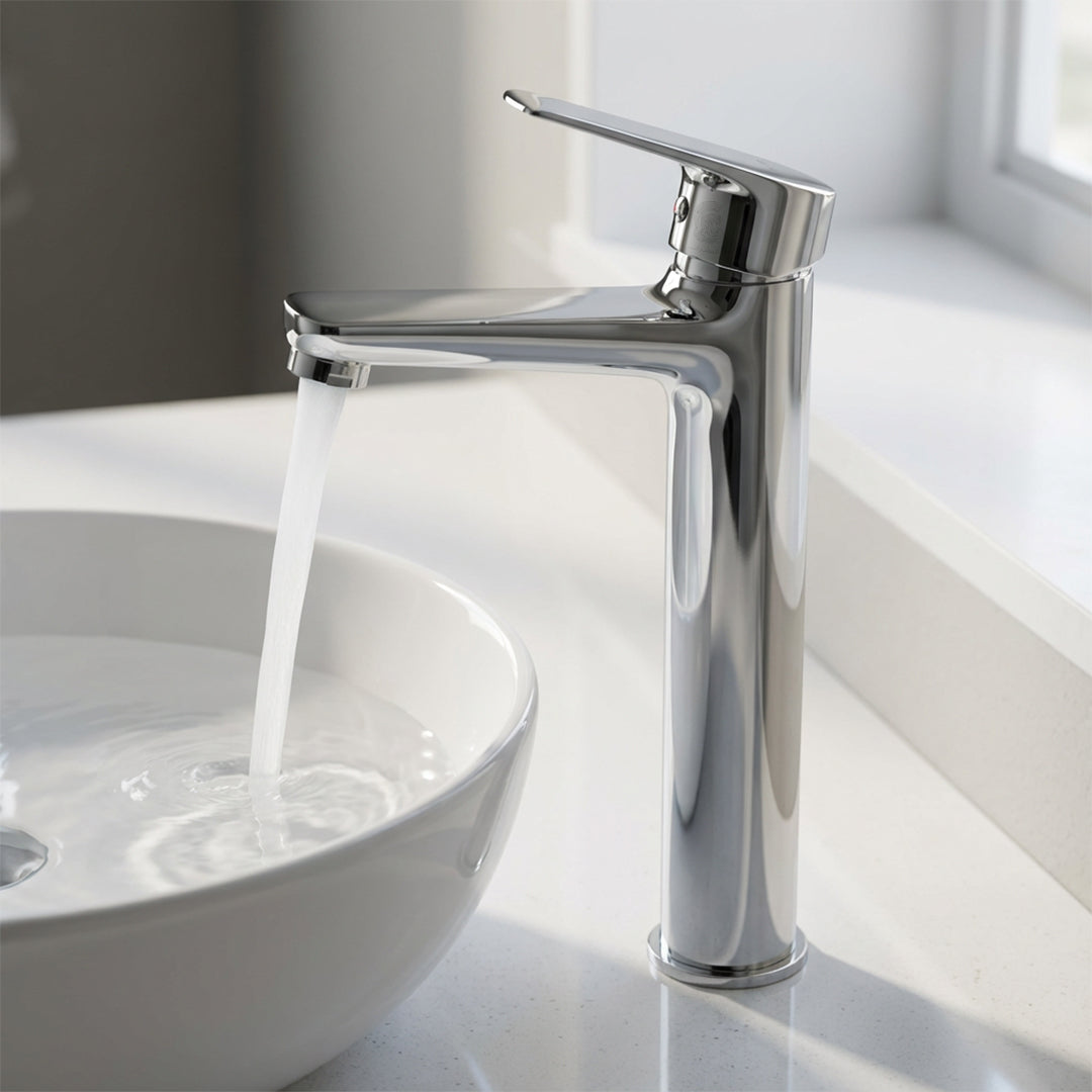 خلاط حوض وسط فوريو EW 10 C كروم ارتفاع 26 سم