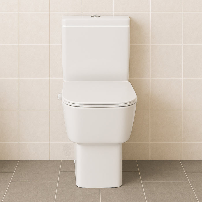 ( طلب مسبق )  مرحاض ملاصق للحائط ليسيكو تريند FS1RT21B ابيض القاعدة بالسيديلي والخزان بالعدة والشطاف الداخلي وطقم التثبيت