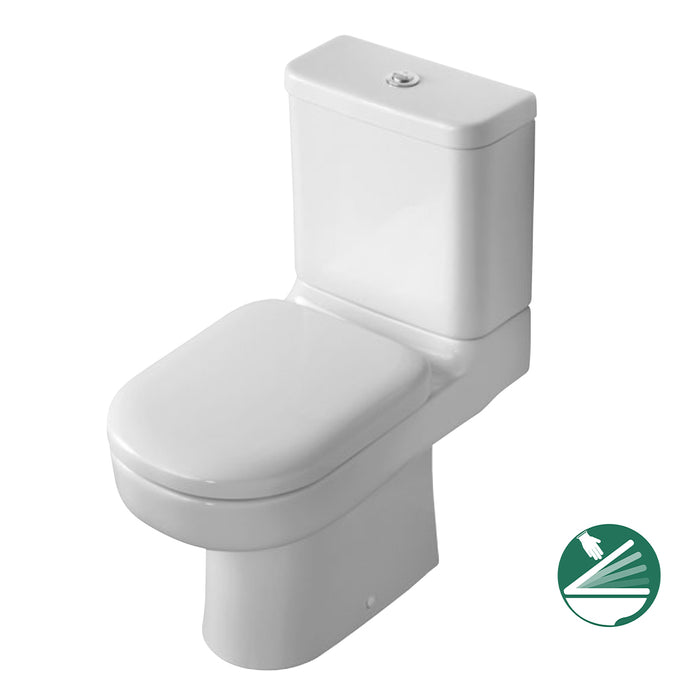 مرحاض ايديال ستاندرد بلايا G 4922 ابيض الصرف S بالسيديلي ذاتي الغلق والخزان بالعدة والشطاف الداخلي ومجموعة التثبيت