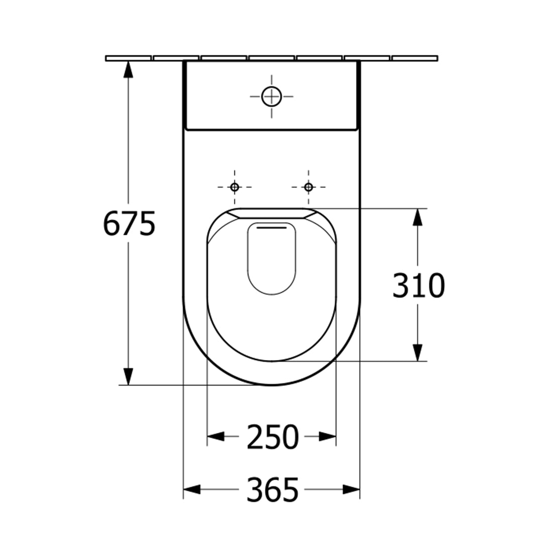 ( طلب مسبق )  مرحاض ملاصق للحائط فيلروي اند بوخ سبواي 5C34T301 ابيض لامع ريمليس بالسيديلي ذاتي الغلق والخزان بالعدة والمقبض والشطاف الداخلي ومجموعة التثبيت